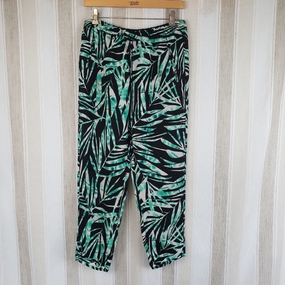 BCBGMaxazria Tropical Print‎ Casual Pants